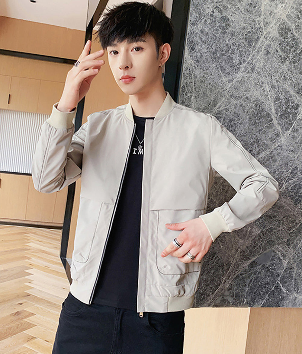 Men Lightweight Open Front Jacket