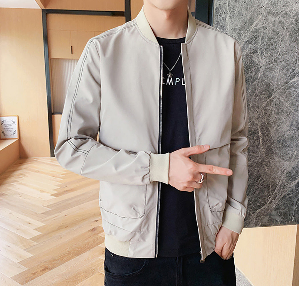 Men Lightweight Open Front Jacket