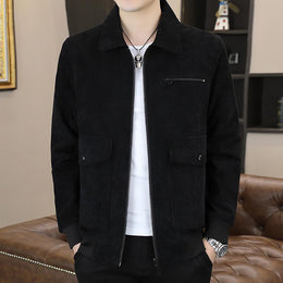 Men Spread Collar Tailored Jacket