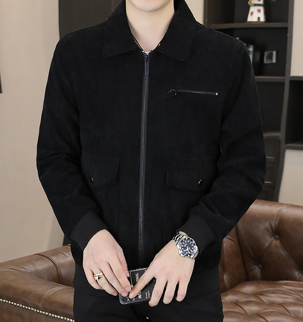 Men Spread Collar Tailored Jacket