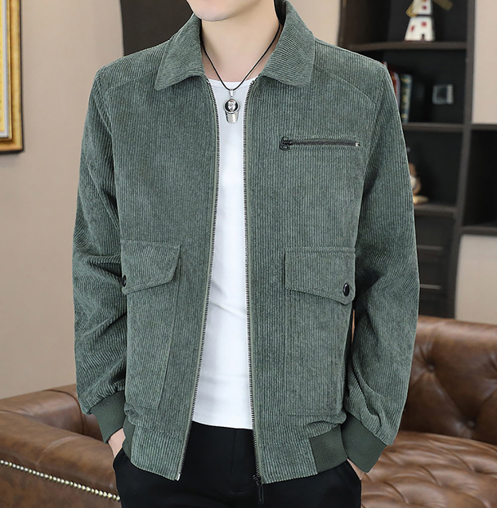 Men Green Solid Tailored Jacket