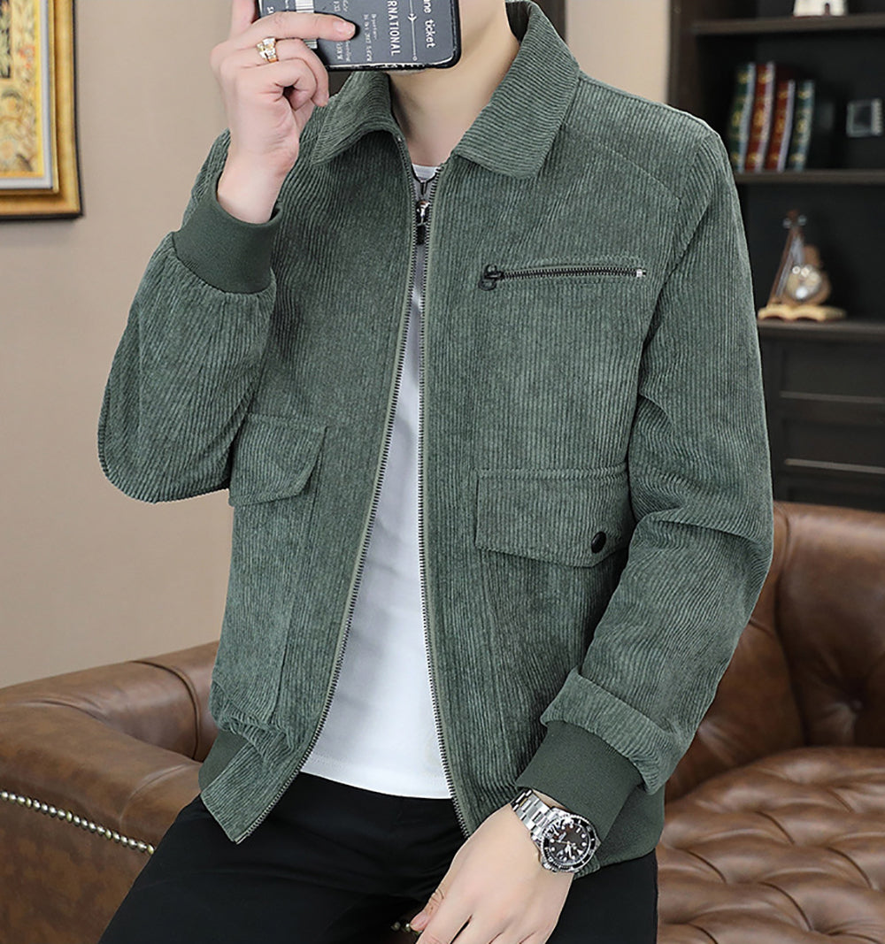 Men Green Solid Tailored Jacket