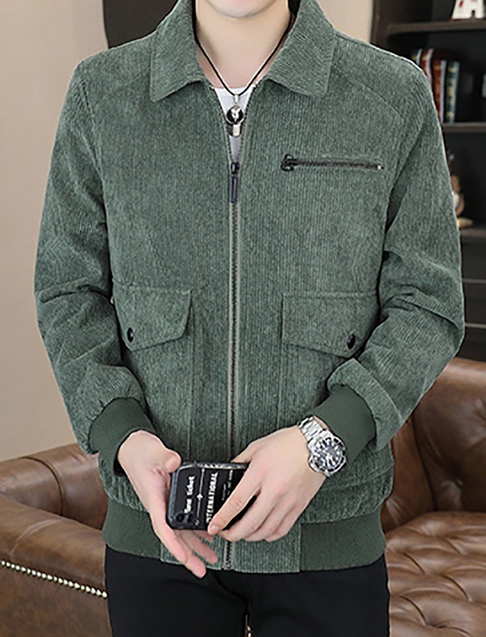 Men Green Solid Tailored Jacket