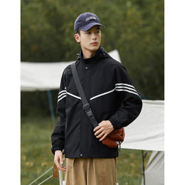 Men Lightweight Open Front Jacket