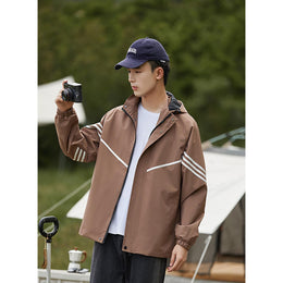 Men Lightweight Open Front Jacket