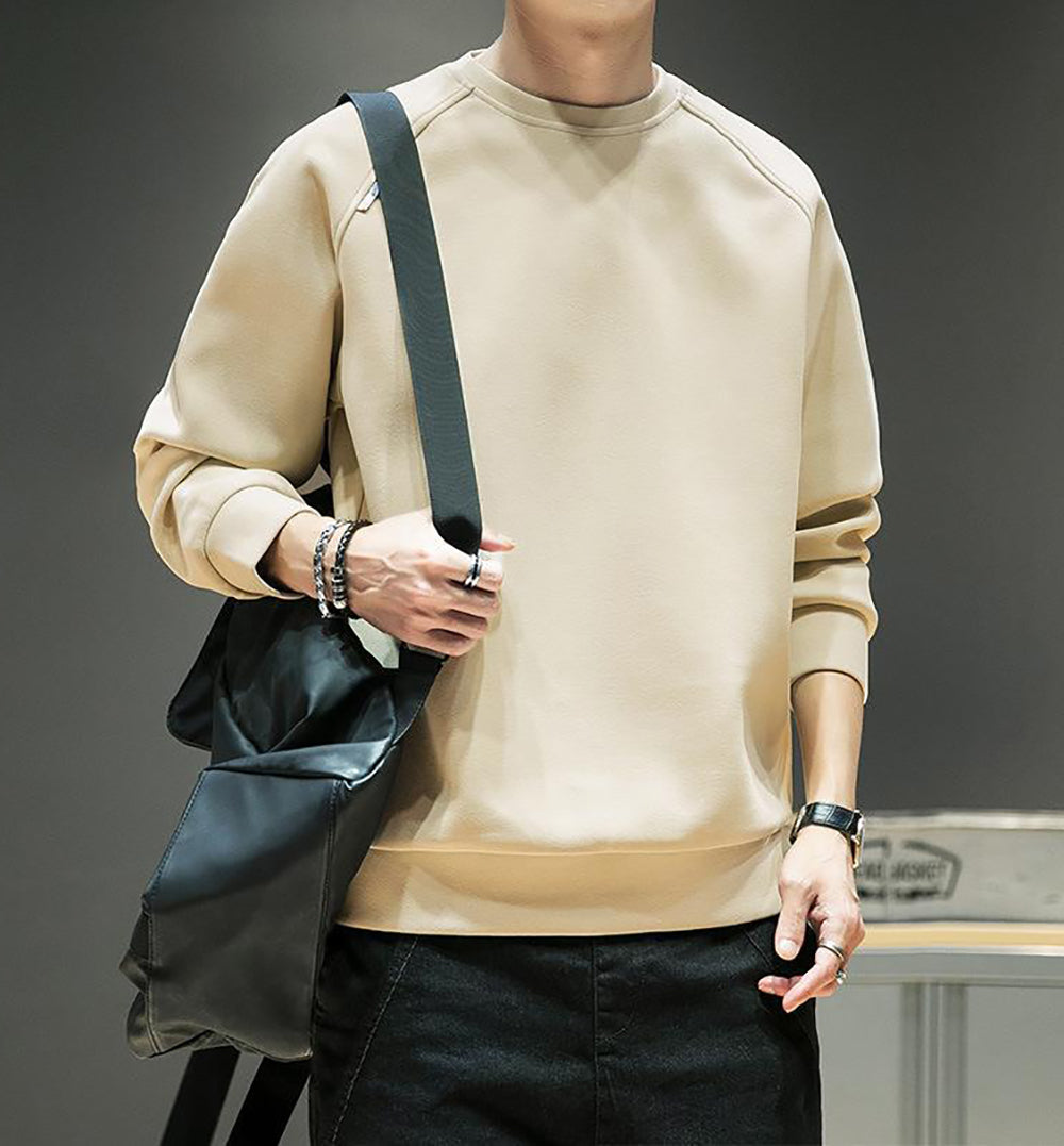Men Round Neck Regular Regular Sweatshirt