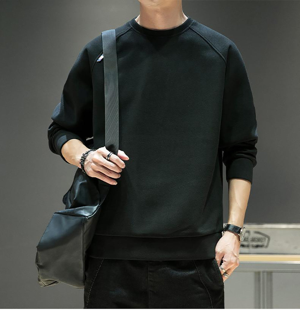 Men Round Neck Pullover Sweatshirt