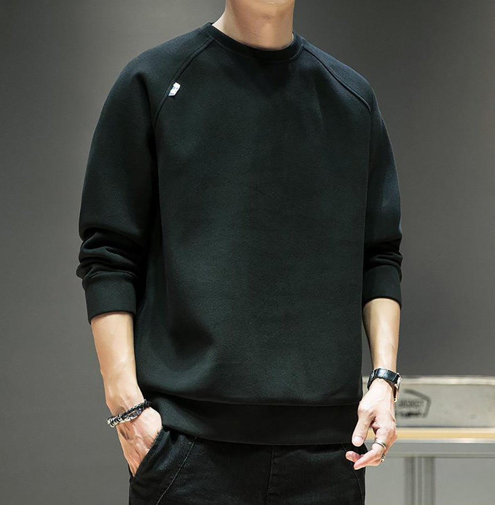 Men Round Neck Pullover Sweatshirt