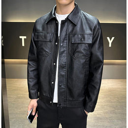 Men Lightweight Leather Jacket