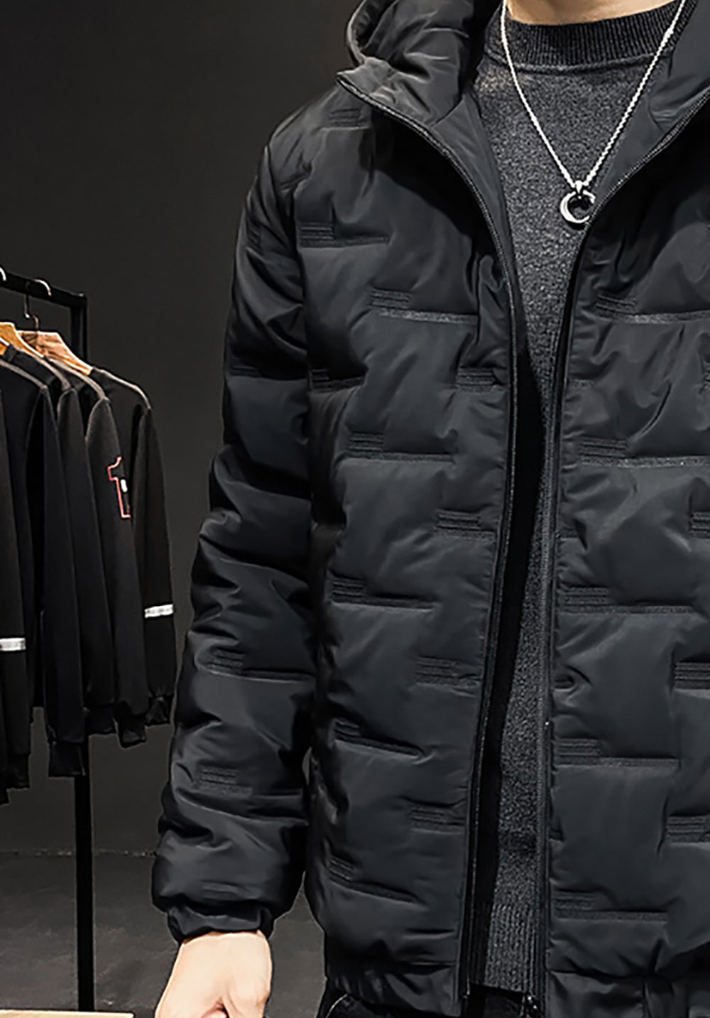 Men Hooded Puffer Jacket
