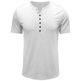 Men Henley Neck T-shirt