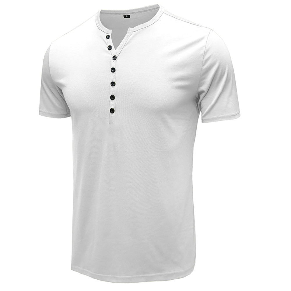 Men Henley Neck T-shirt