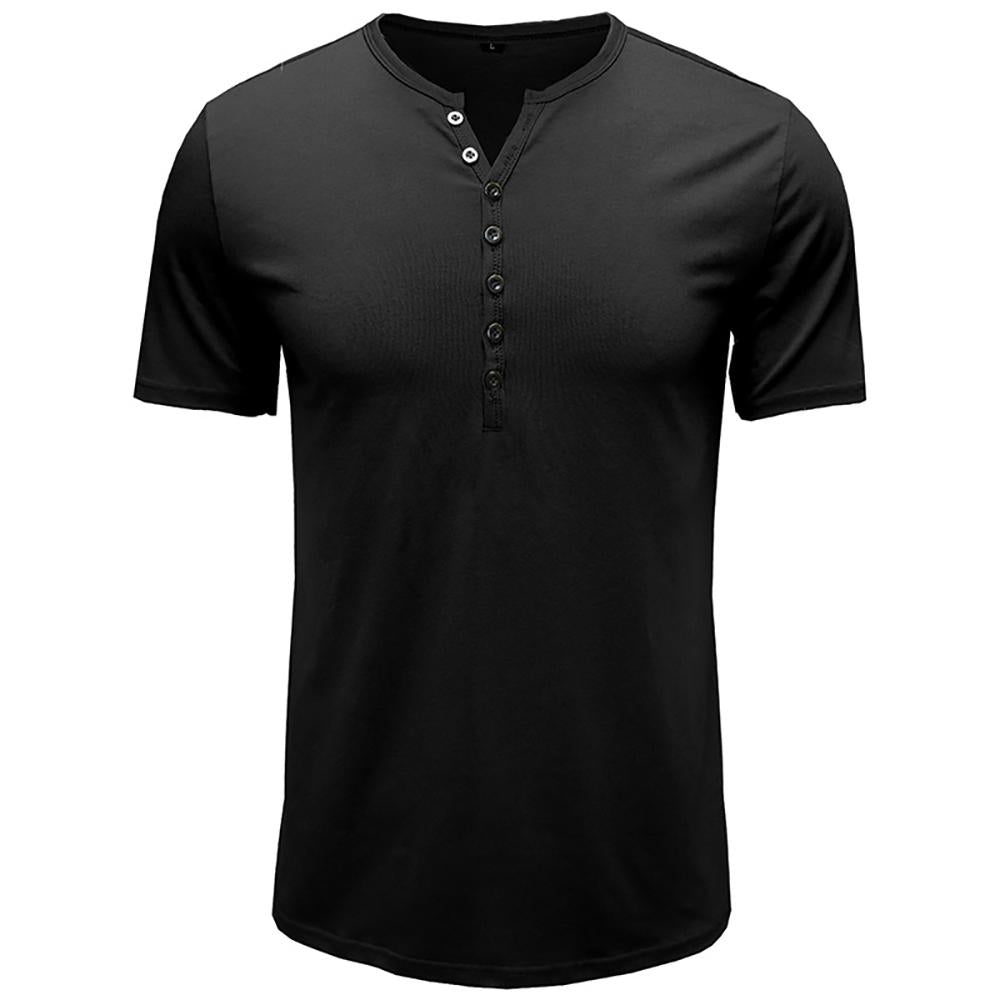 Men Henley Neck T-shirt