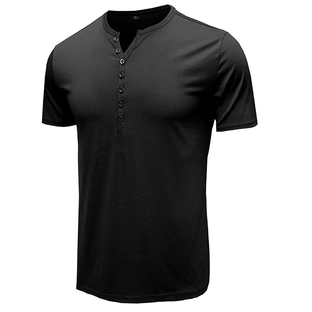 Men Henley Neck T-shirt