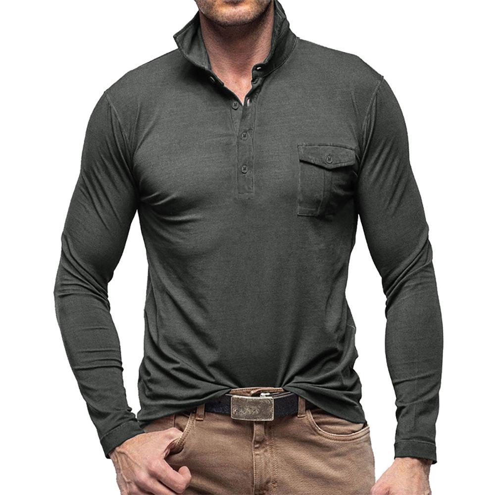 Men Polo Collar T-shirt