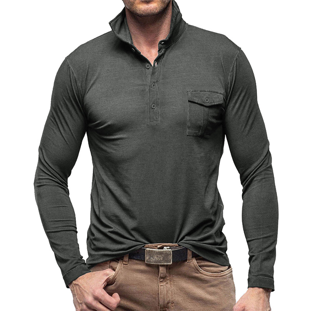 Men Polo Collar T-shirt
