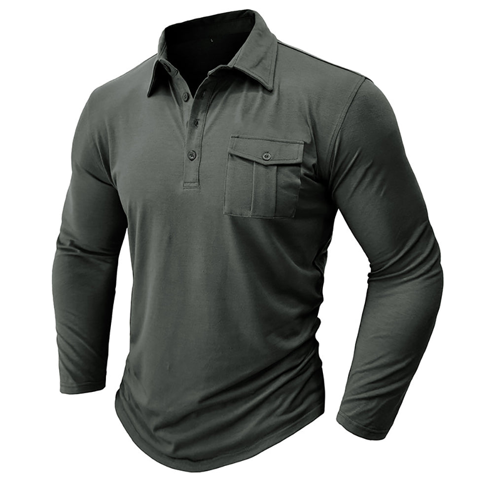 Men Polo Collar T-shirt