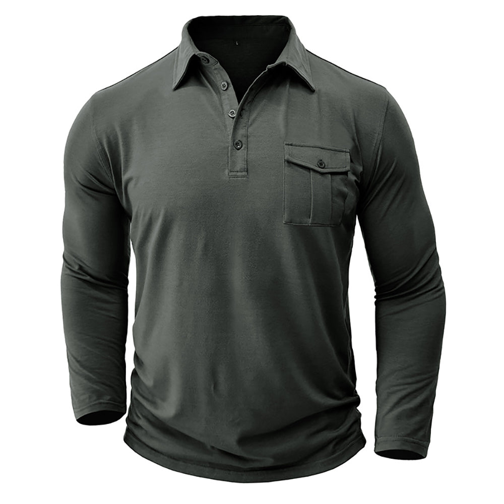 Men Polo Collar T-shirt