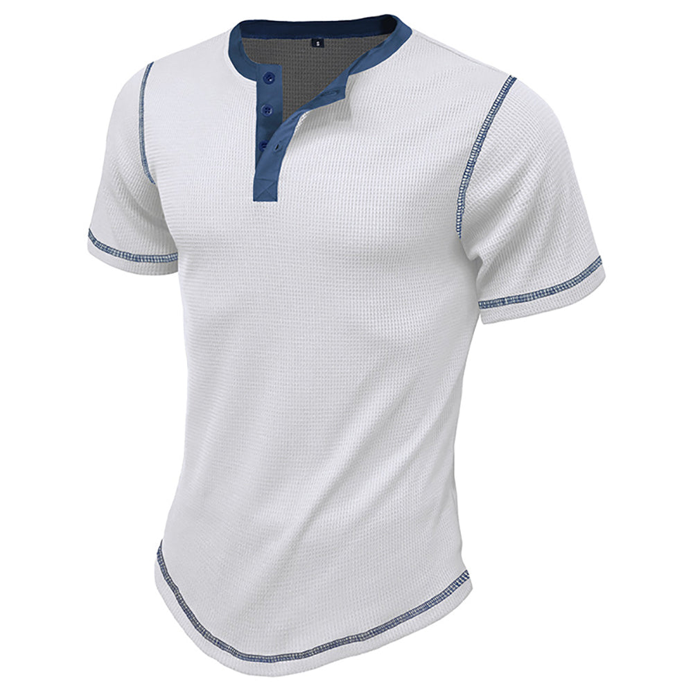 Men Henley Neck T-shirt
