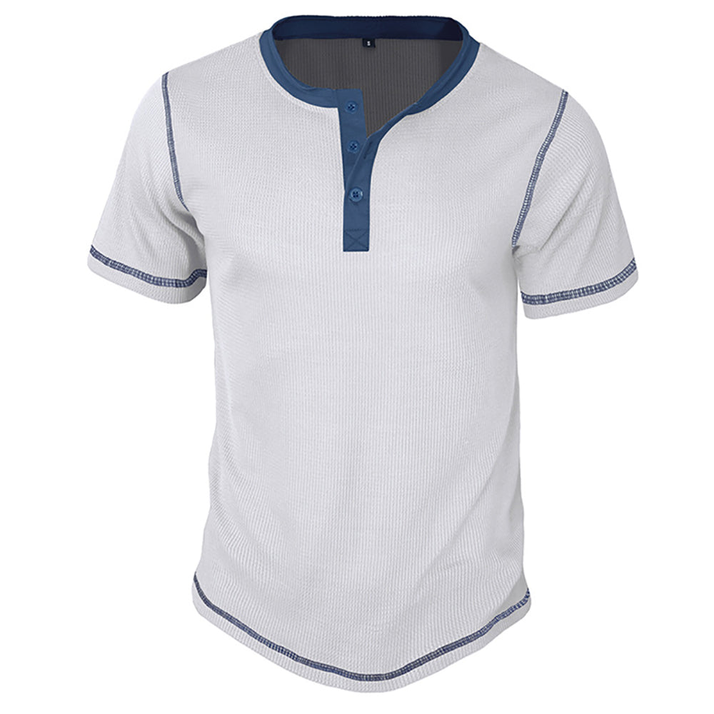 Men Henley Neck T-shirt