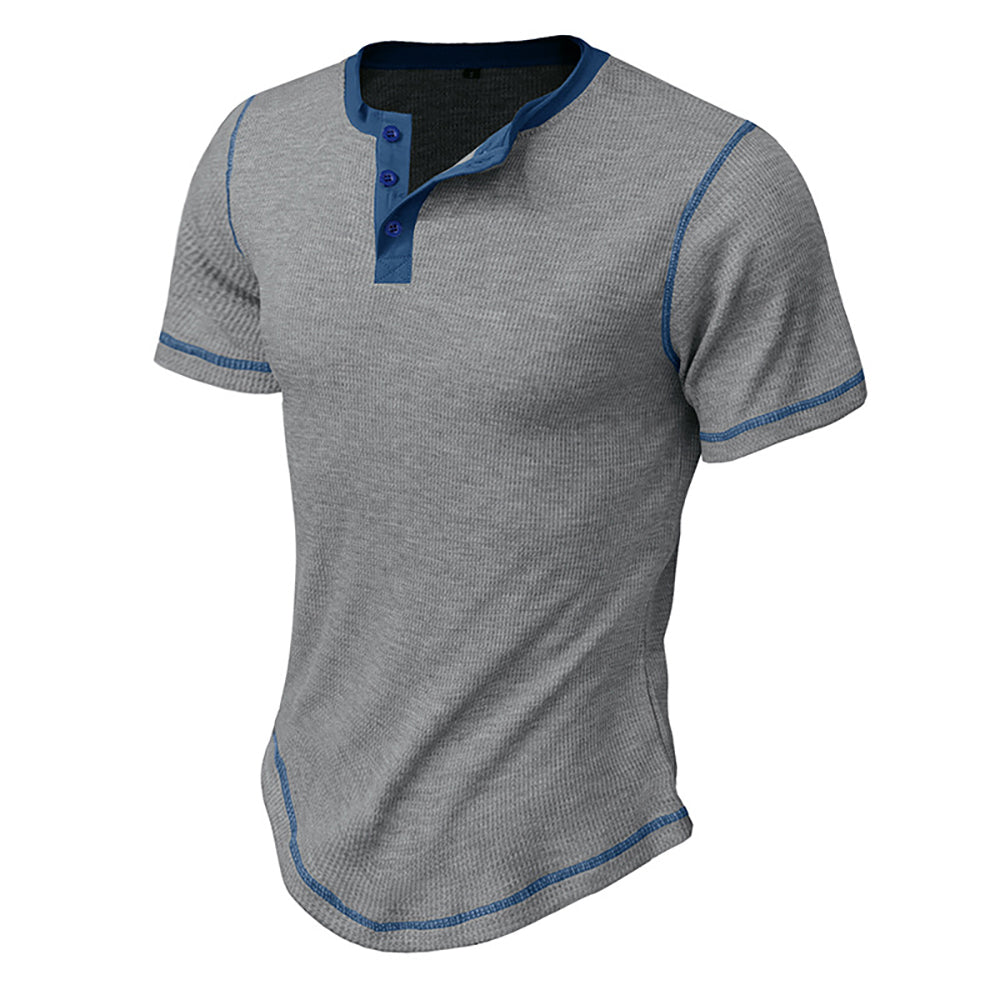 Men Henley Neck T-shirt