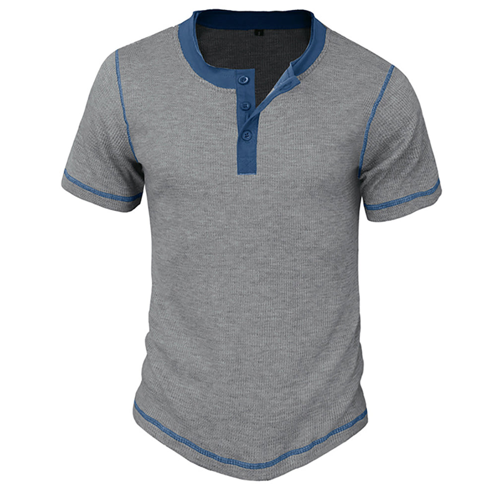 Men Henley Neck T-shirt