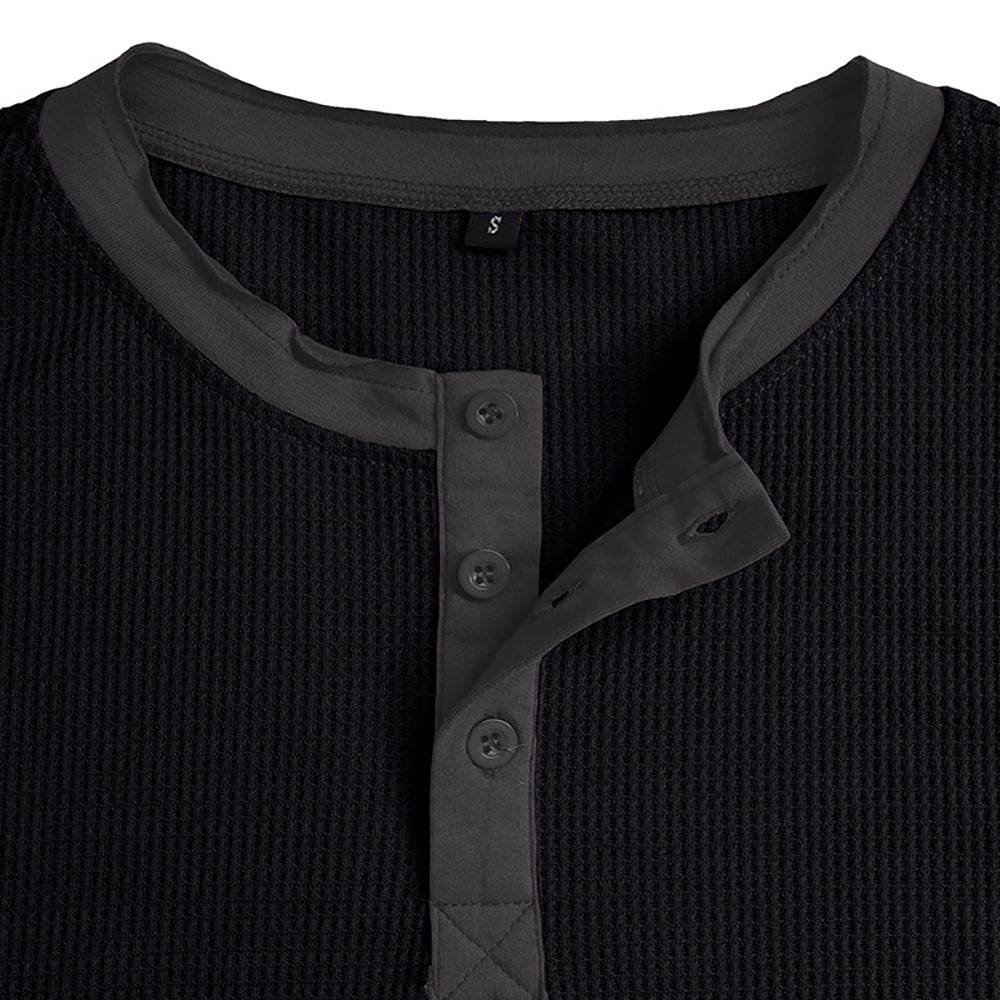 Men Henley Neck T-shirt