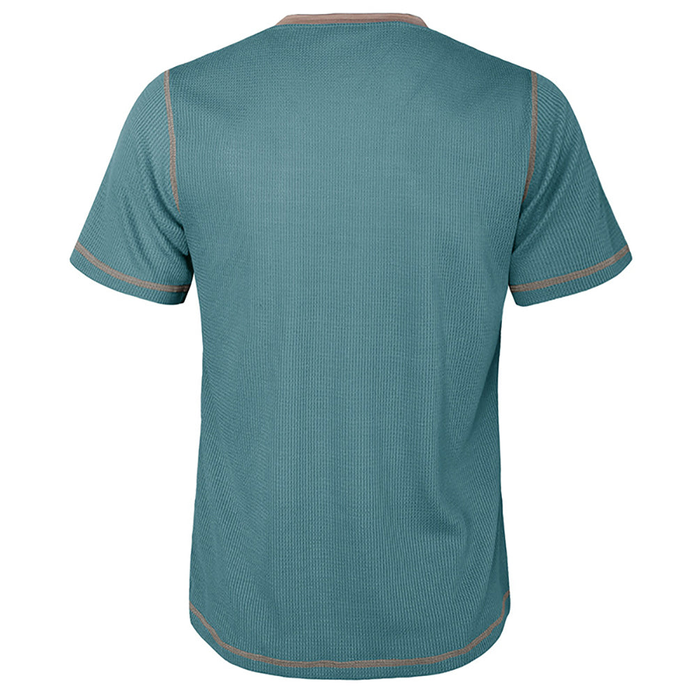 Men Henley Neck T-shirt