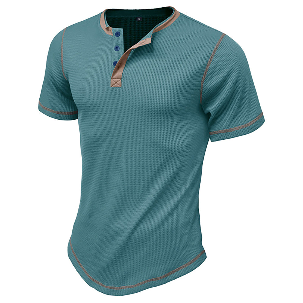 Men Henley Neck T-shirt