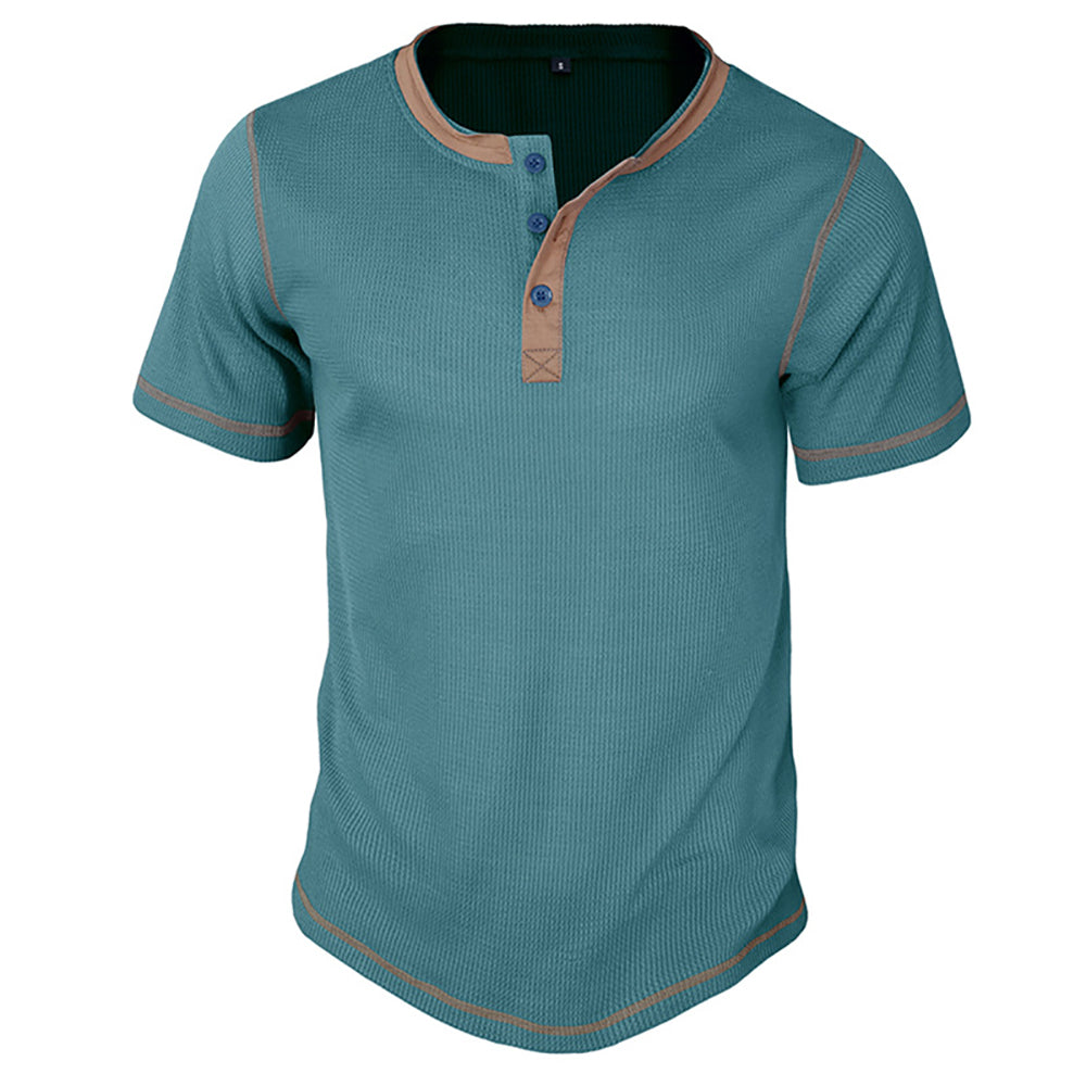 Men Henley Neck T-shirt