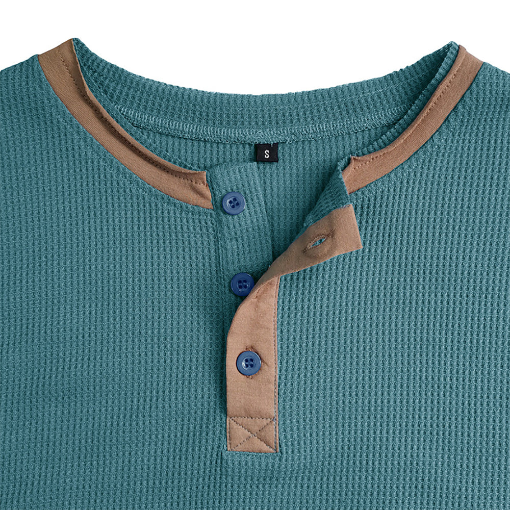 Men Henley Neck T-shirt