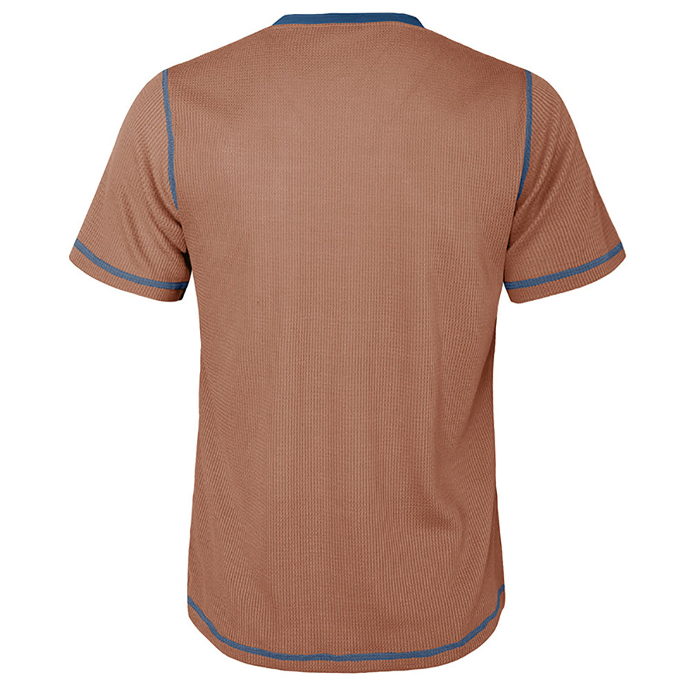 Men Henley Neck T-shirt