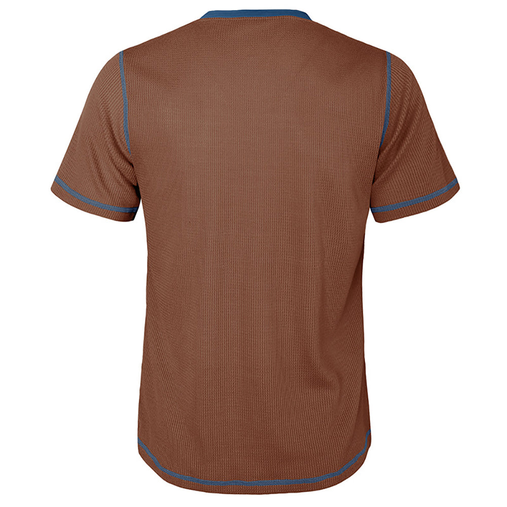 Men Henley Neck T-shirt