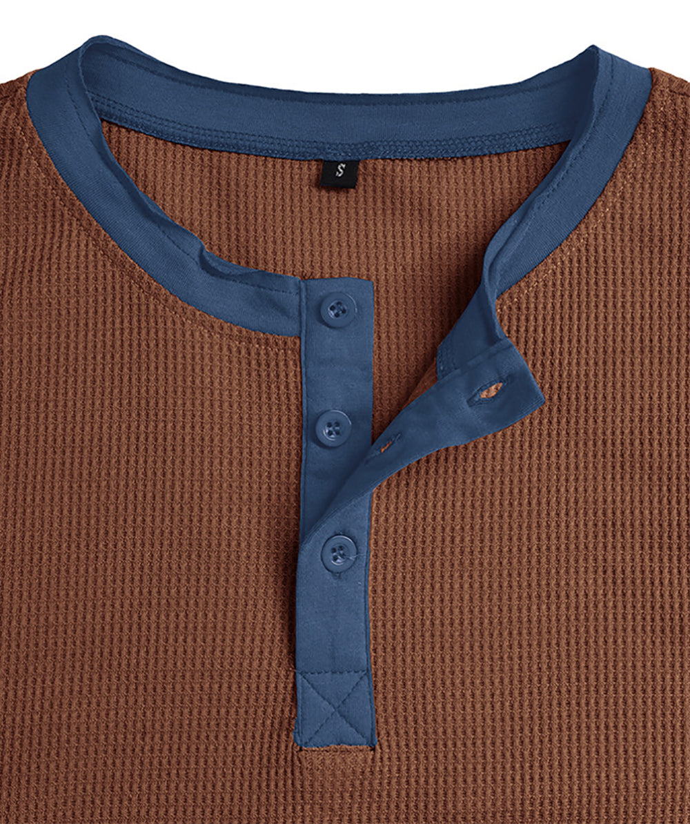 Men Henley Neck T-shirt