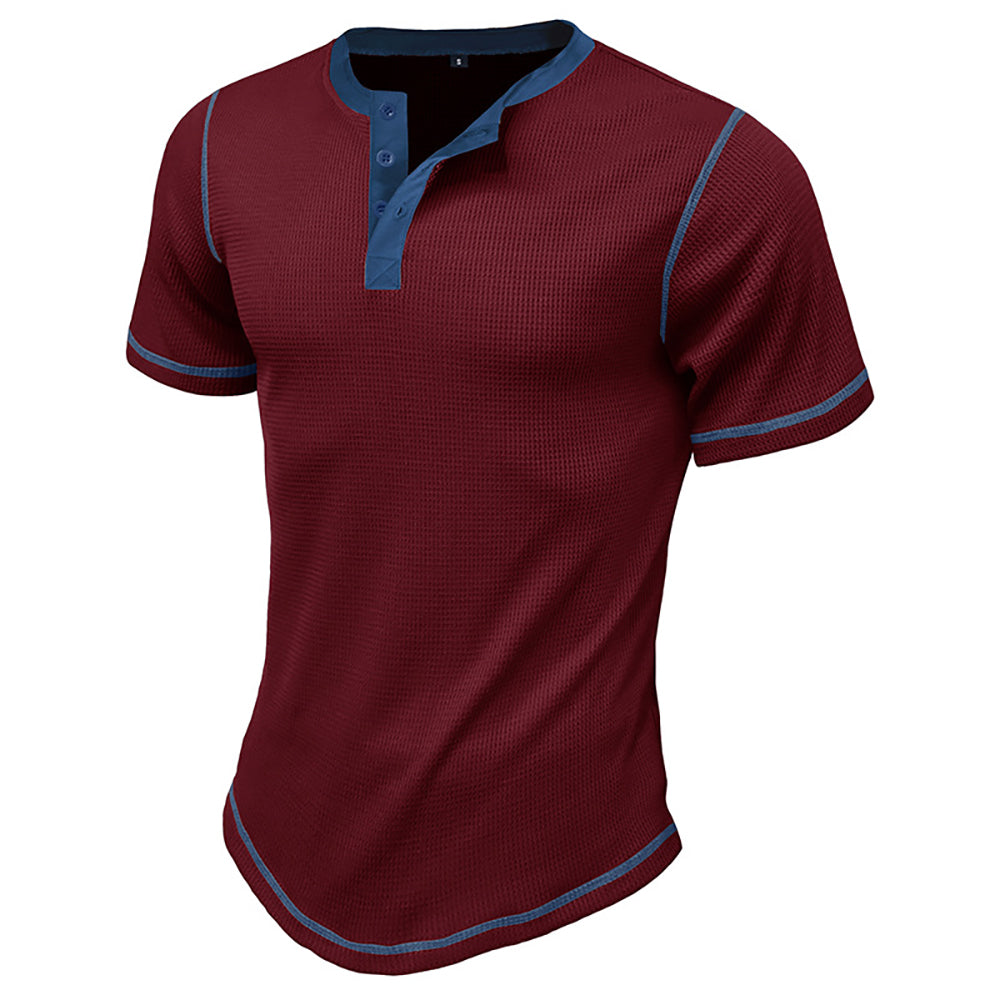 Men Henley Neck T-shirt