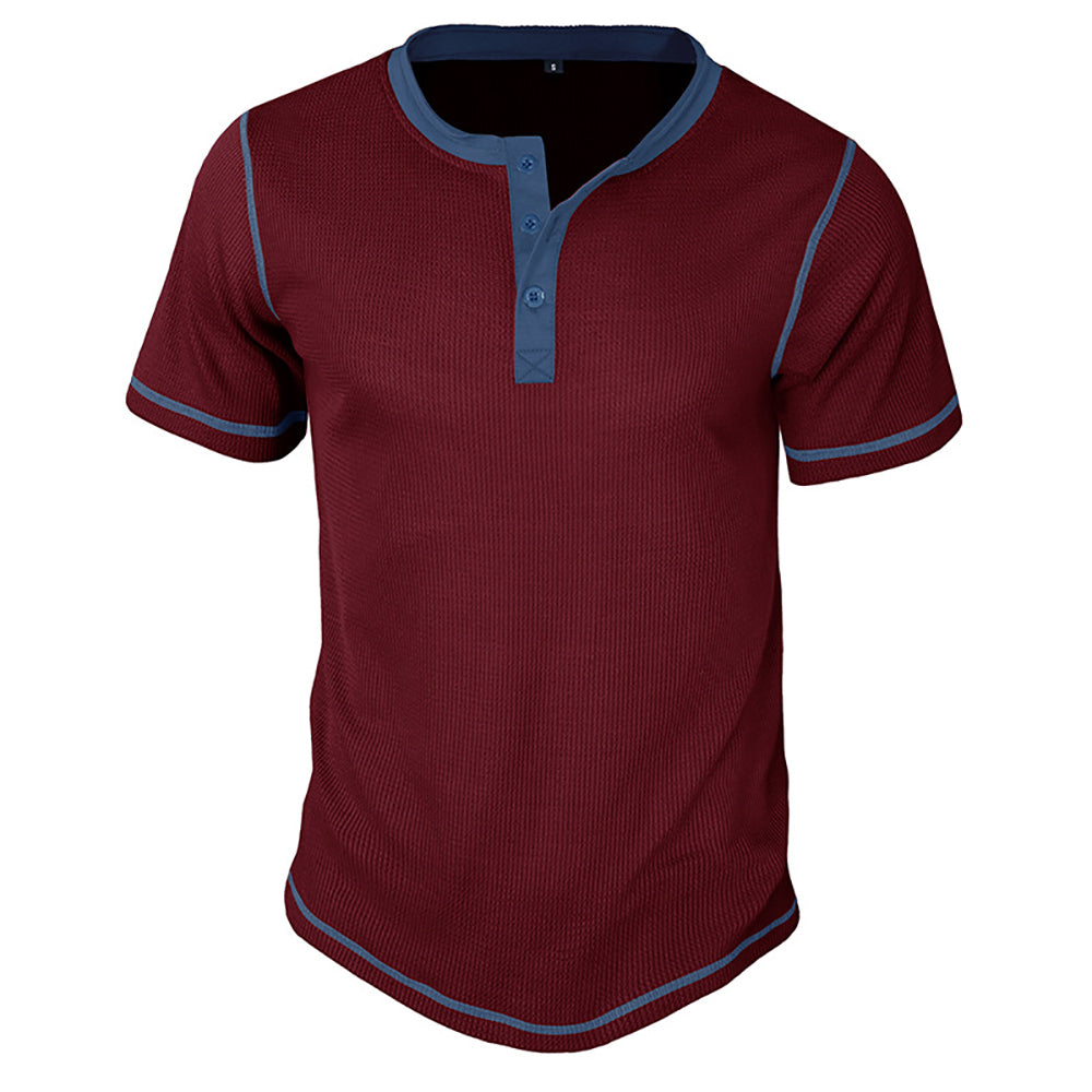 Men Henley Neck T-shirt