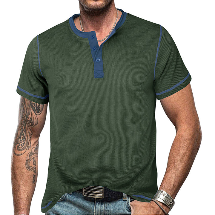 Men Henley Neck T-shirt