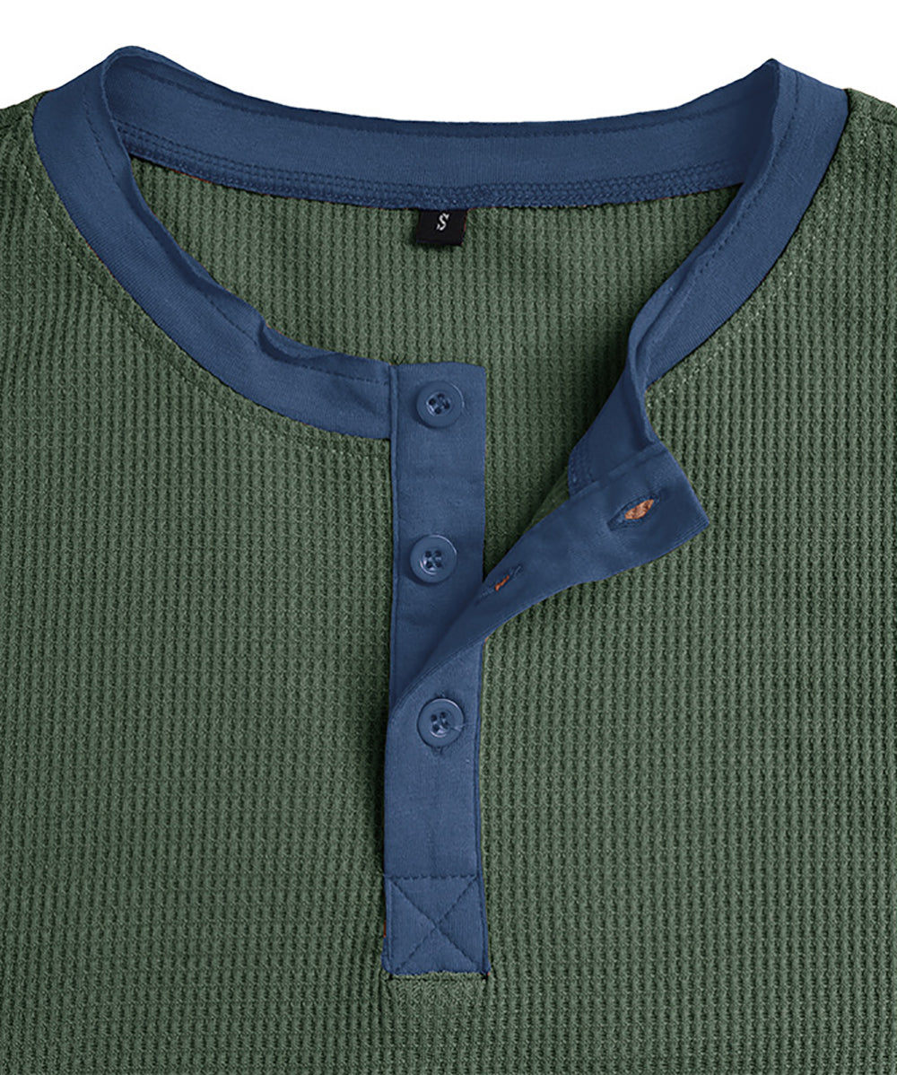 Men Henley Neck T-shirt