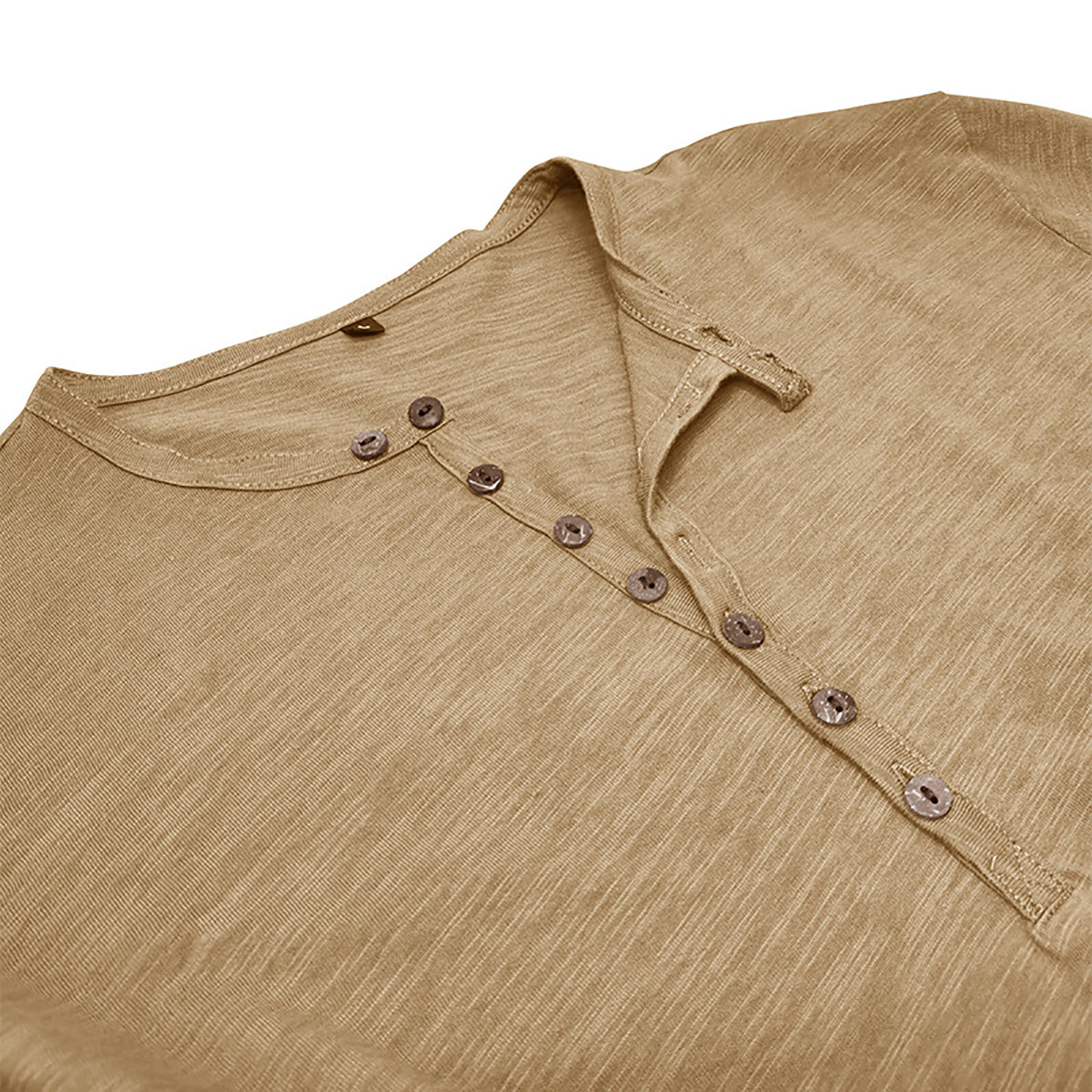 Men Solid Henley Neck T-shirt