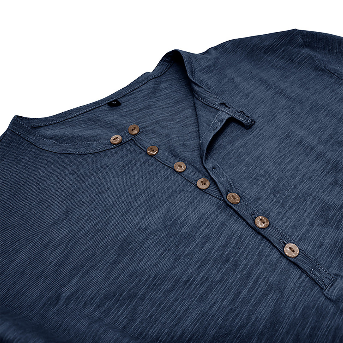 Men Solid Henley Neck T-shirt