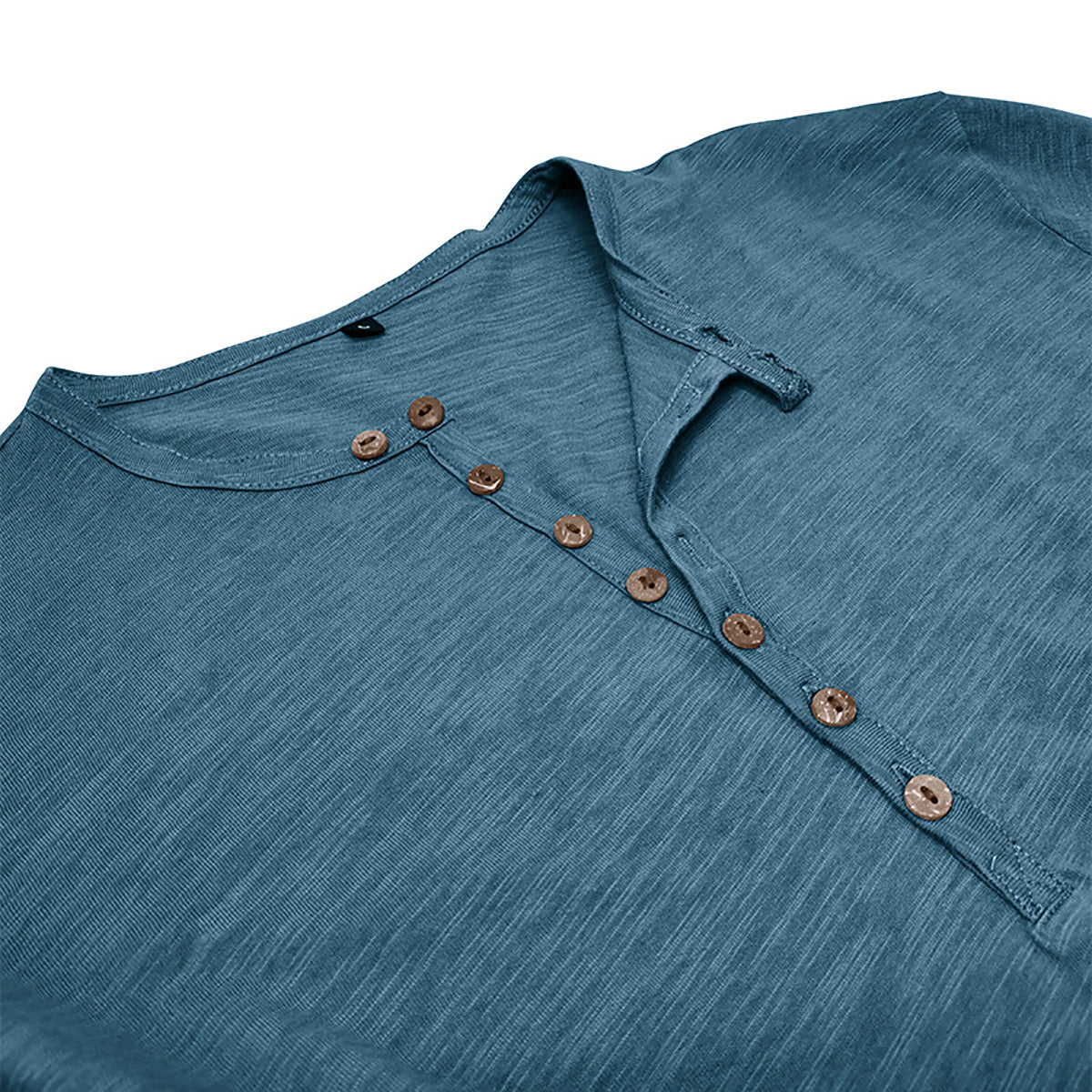 Men Solid Henley Neck T-shirt