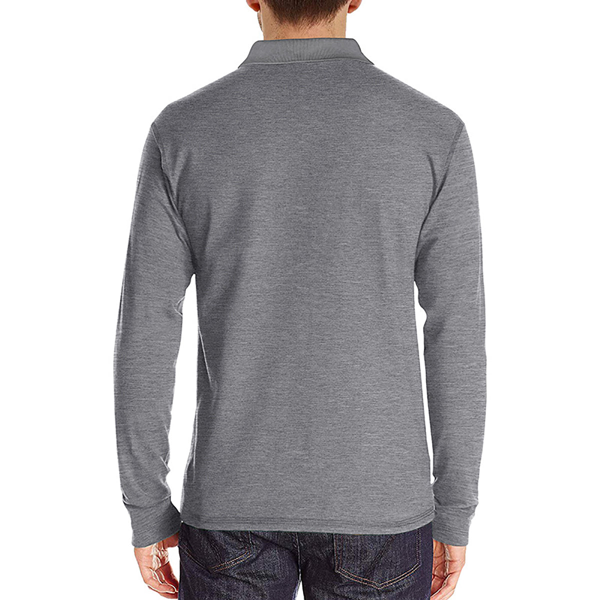 Men Solid Polo Collar Cotton T-shirt
