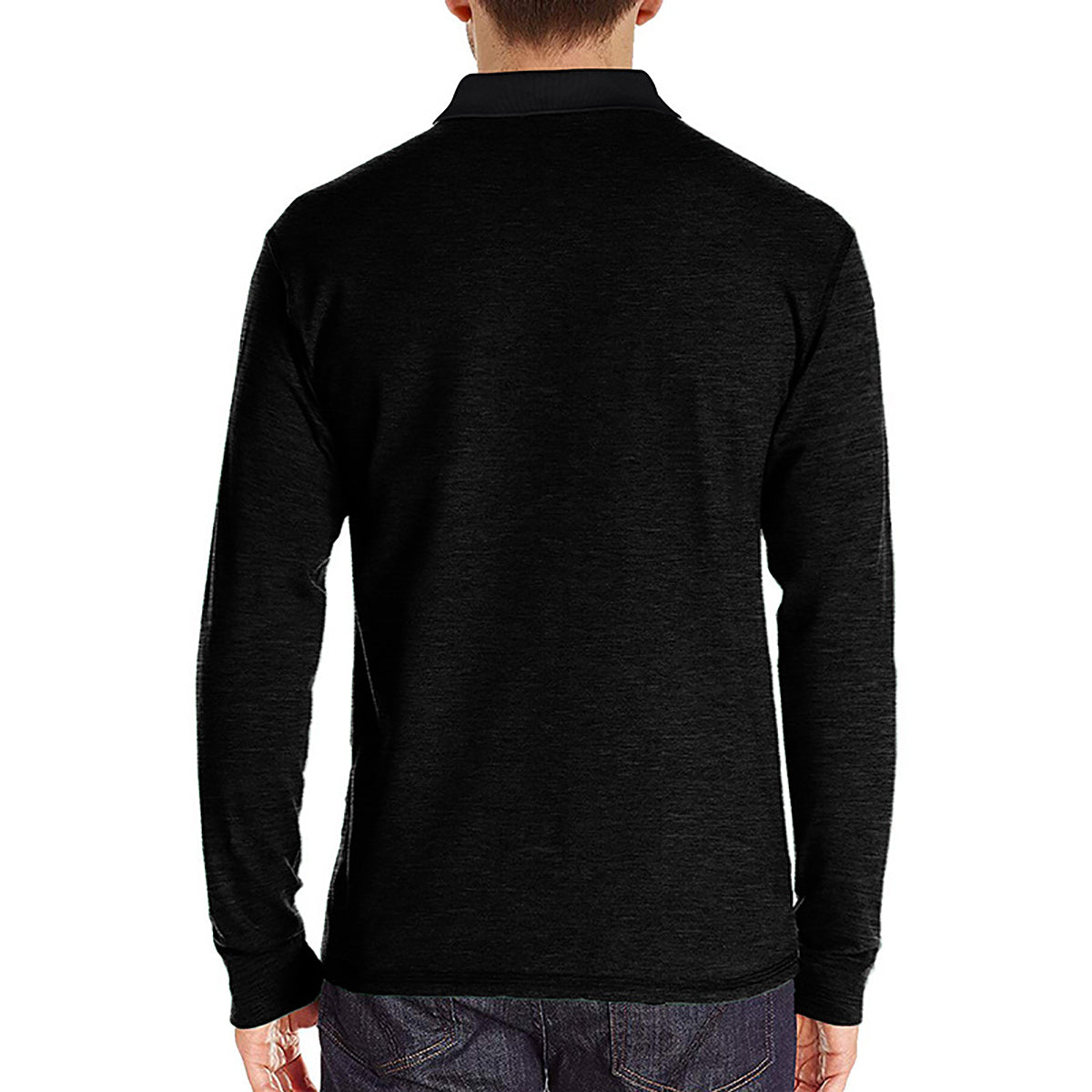 Men Solid Polo Collar Cotton T-shirt