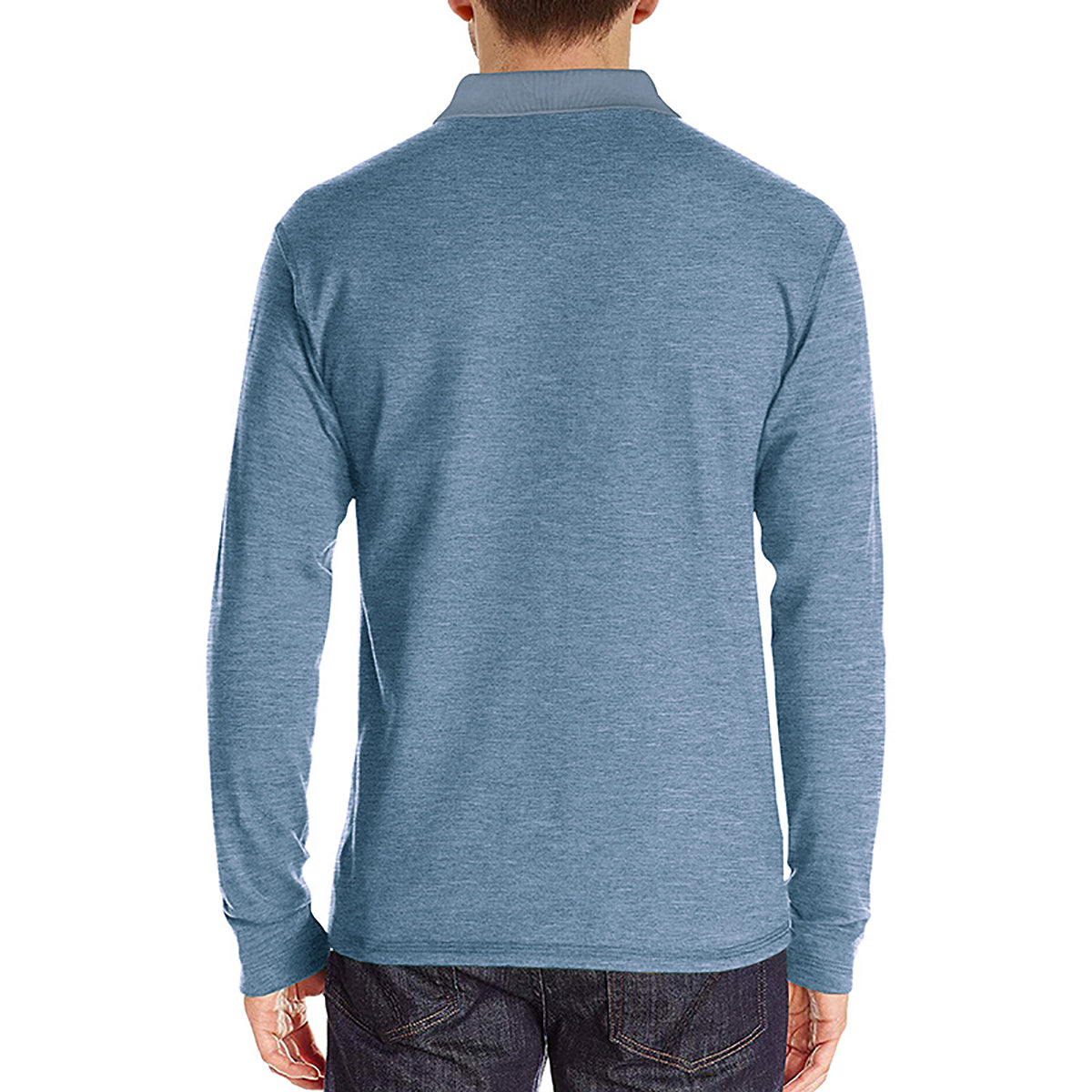 Men Solid Polo Collar Cotton T-shirt