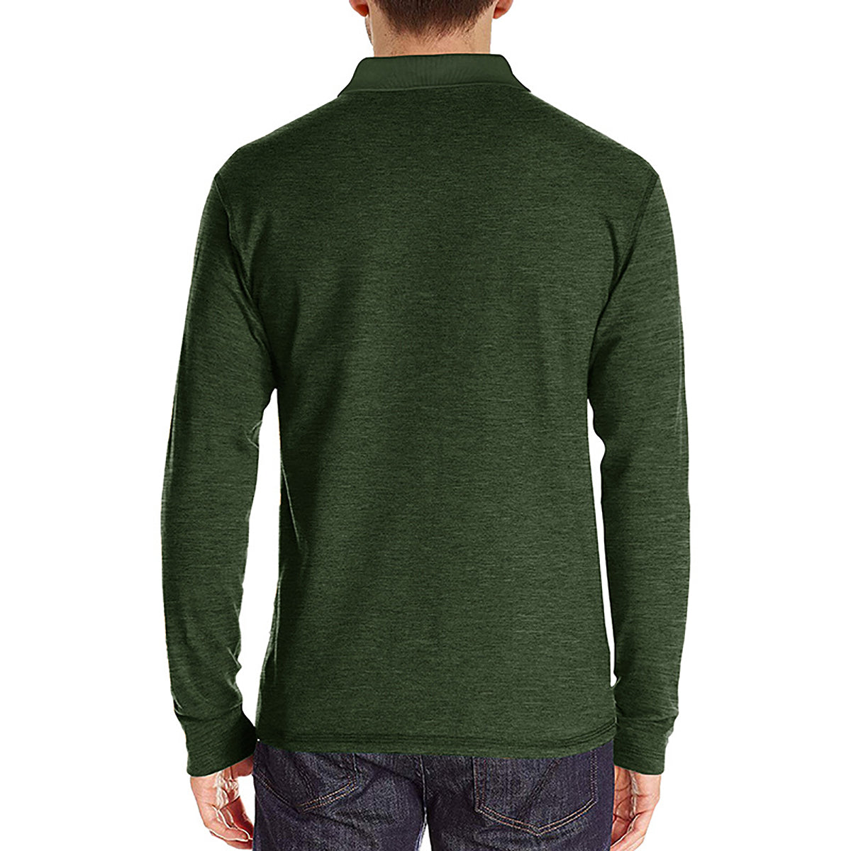 Men Solid Polo Collar Cotton T-shirt