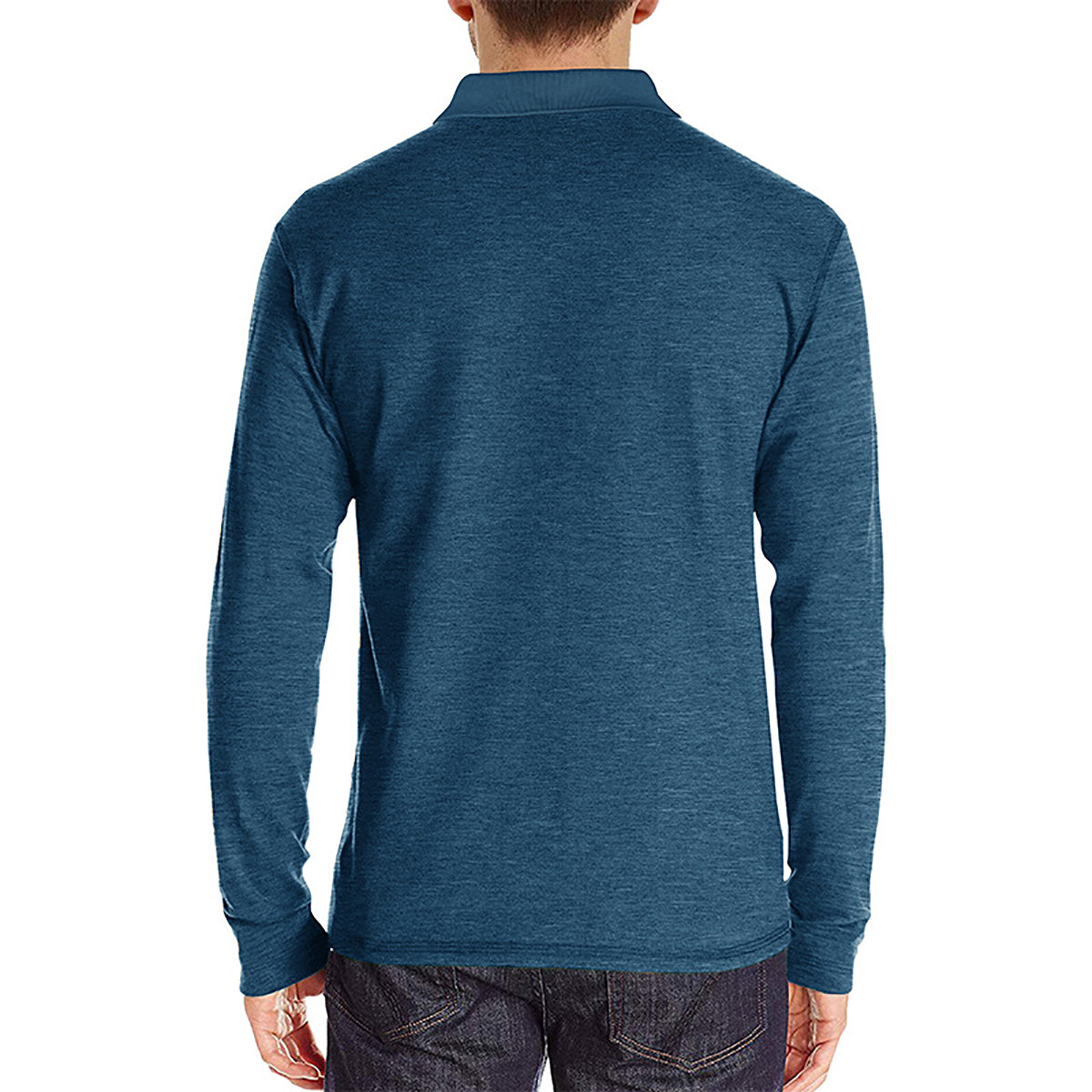 Men Solid Polo Collar Cotton T-shirt