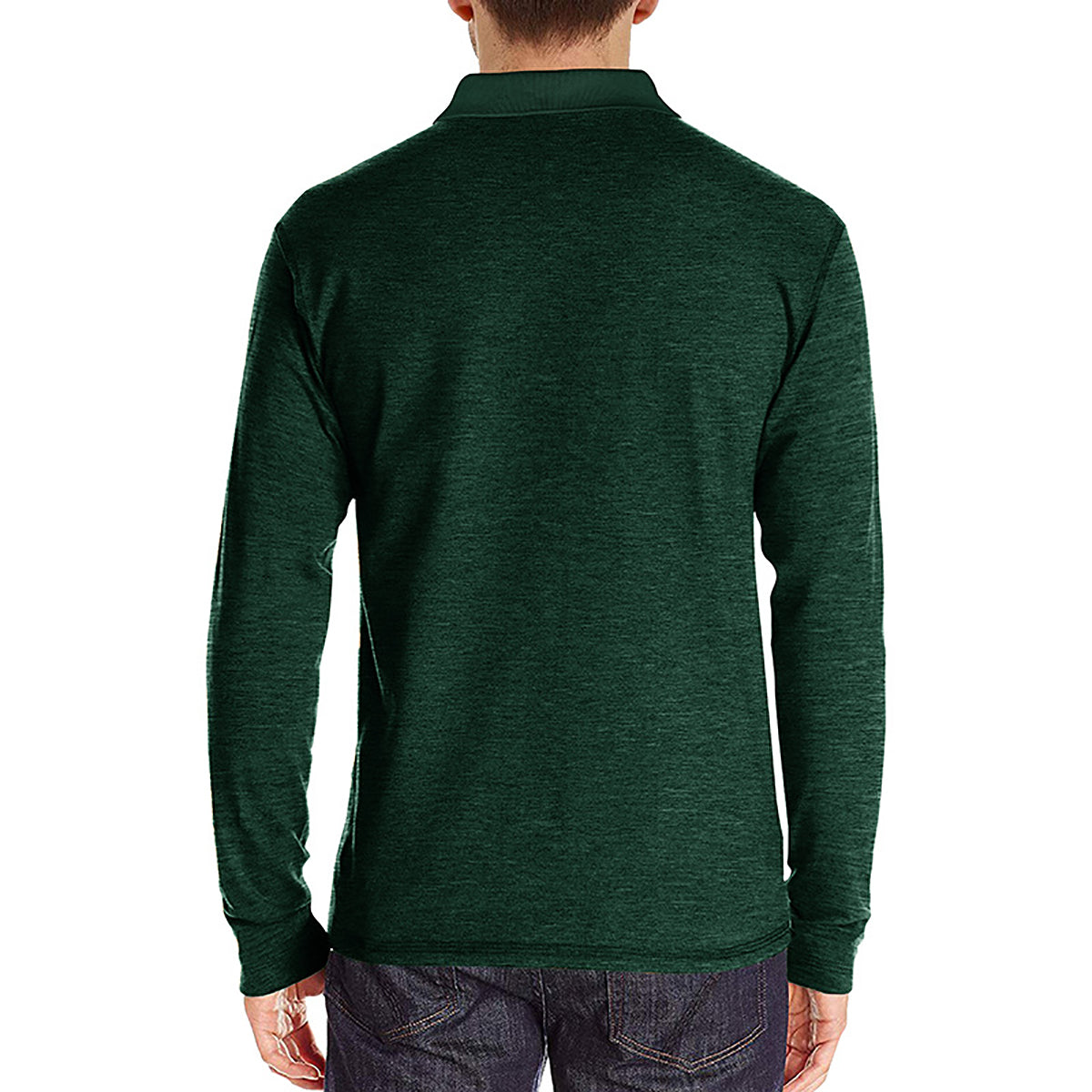 Men Solid Polo Collar Cotton T-shirt