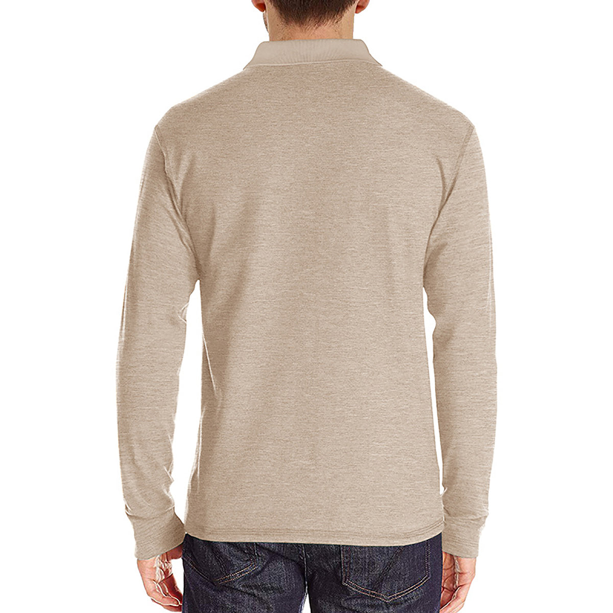 Men Solid Polo Collar Cotton T-shirt