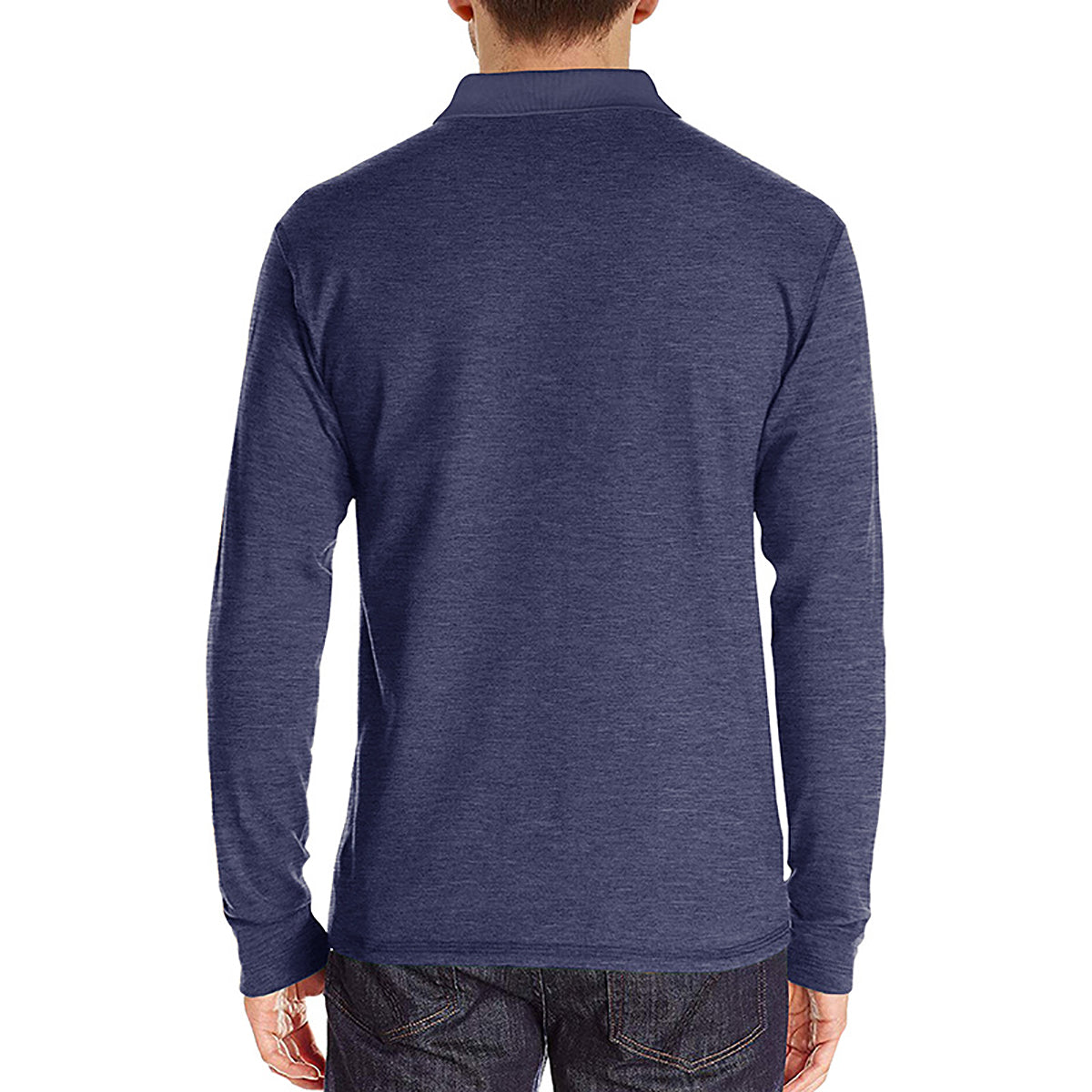 Men Solid Polo Collar Cotton T-shirt