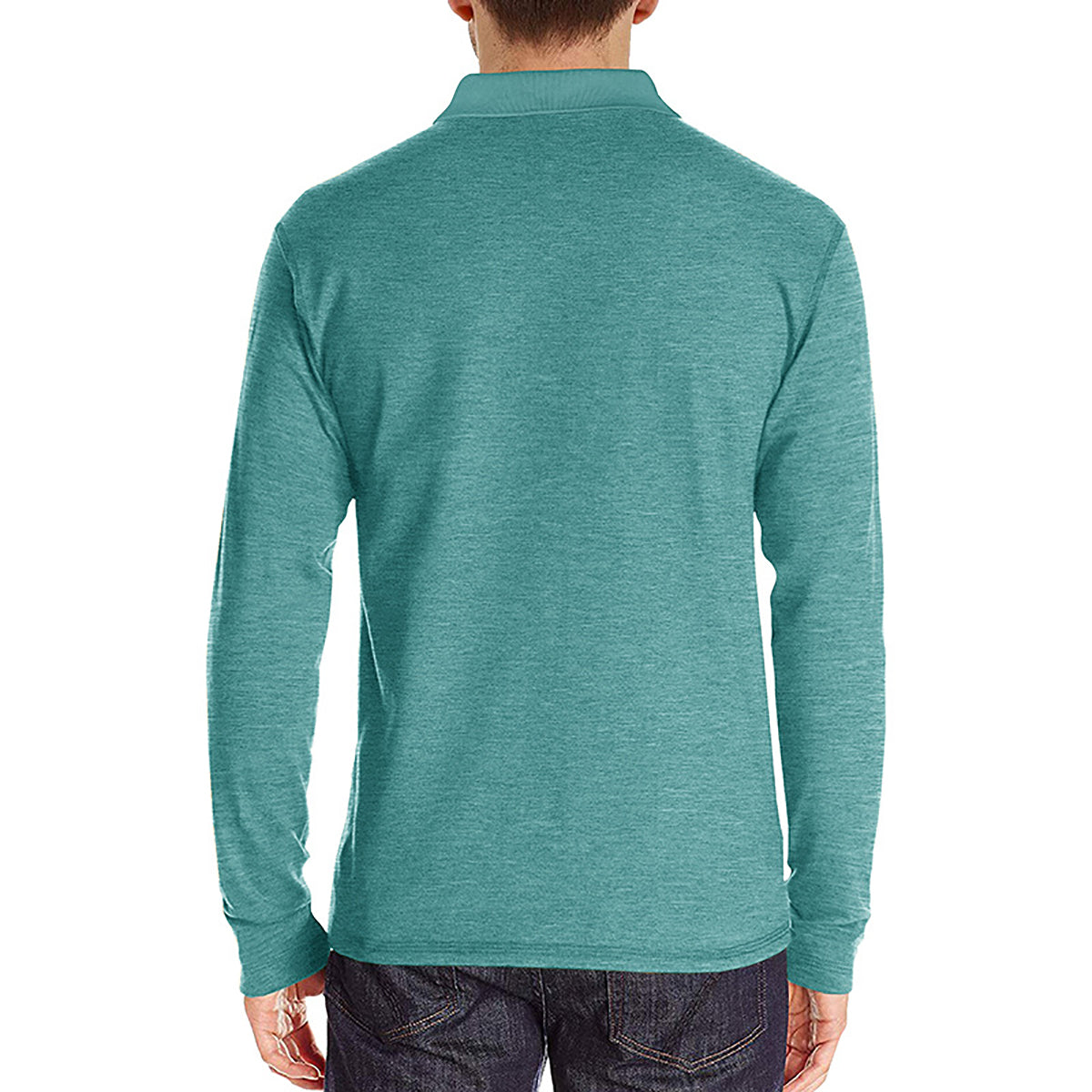 Men Solid Polo Collar Cotton T-shirt